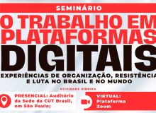 Trabalho por plataformas: seminário debaterá esperiências brasileiras de organização