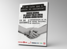 Servidores públicos farão marcha nacional contra a Reforma Administrativa no dia 29