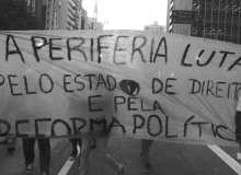 Com tom crítico, periferia alerta para riscos de golpe
