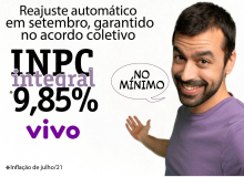 Federação Livre conquista reajuste mínimo de 9,85% para trabalhadores na Vivo