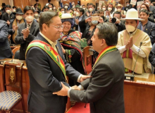Luis Arce toma posse como presidente da Bolívia