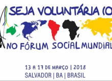 Inscrições para voluntários do FSM2018 terminam dia 20