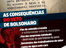 Universalização do saneamento em risco se Congresso não derrubar veto ao artigo 16
