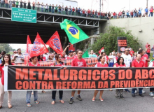 Metalúrgicos do ABC mobilizam contra reforma da Previdência
