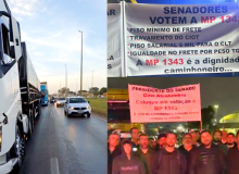 CNTTL apoia a mobilização nacional dos caminhoneiros pela aprovação da MP 1.343