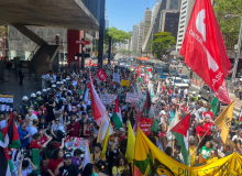 Ato em São Paulo ecoa grito de milhões mundo afora contra genocídio em Gaza