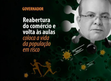 Reabertura do comércio e volta às aulas coloca a vida da população em risco