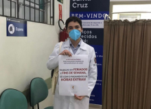 Médicos protestam por melhores condições de trabalho em SP