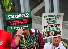 CUT participa de protesto em SP contra trabalho escravo em lavouras de café