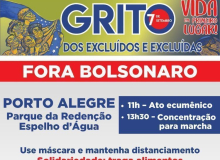 CUT-RS e centrais reforçam 27º Grito dos Excluídos e ato “Fora Bolsonaro” no dia 7