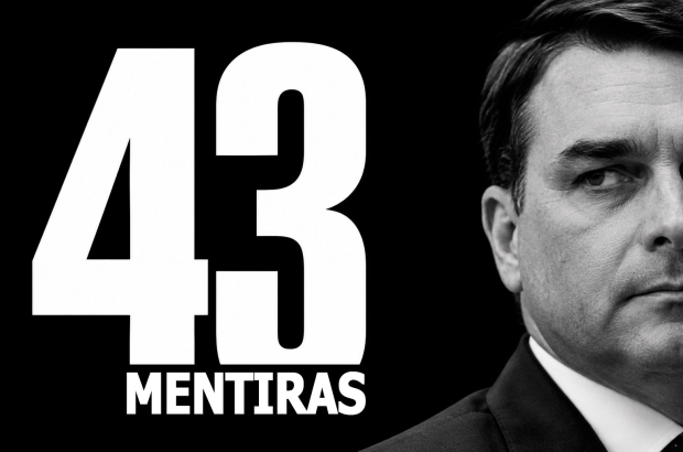 Aos Fatos identifica 43 declarações mentirosas de Flávio Bolsonaro só no caso Master