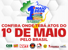 Atos do 1º de Maio mobilizam o país pelo fim da escala 6x1. Confira os locais