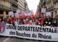 Cerca de 1,5 milhão de franceses em greve geral contra reforma da previdência