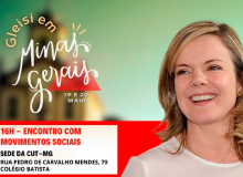 Presidenta do PT participa de encontro com movimentos sociais na sede da CUT/MG