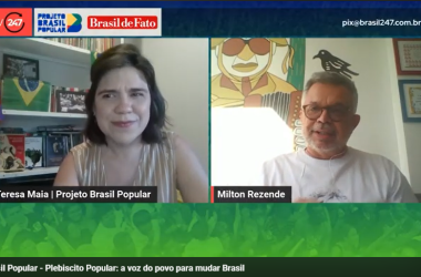 TV Brasil 247 recebe dirigente da CUT para debater plebiscito popular