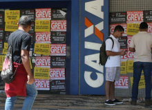 Greve dos bancários cresce 13% no seu terceiro dia