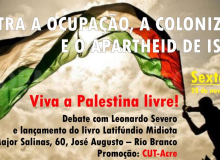 CUT-AC faz ato em Rio Branco pela Palestina livre