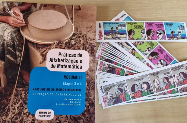 Personagem engenheira de quadrinhos da Fisenge é incluída em apostila do EJA