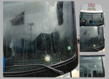 Criminosos atacam ônibus que leva Lula; policiais de SC riem
