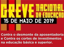 Trabalhadores da Educação vão parar no dia 15 contra reforma e cortes de verbas