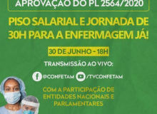 Confetam realiza ato nacional pela aprovação do PL da Enfermagem