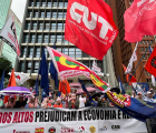 CUT e demais centrais sindicais protestam contra juros altos em São Paulo