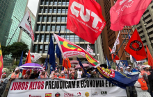 CUT e demais centrais sindicais protestam contra juros altos em São Paulo