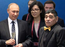 A presidência foi roubada de Lula', diz Maradona na Rússia