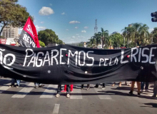 Na capital federal, a adesão à greve foi geral