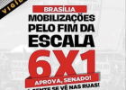 CUT, sindicatos e trabalhadores iniciam vigília no Senado pelo fim da escala 6x1