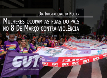 “Parem de nos matar”: mulheres vão às ruas contra a violência no 8 de Março