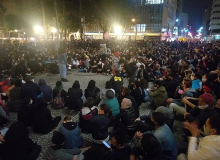 Em Curitiba, ato contra racismo reúne mais de mil pessoas. Polícia atira bombas