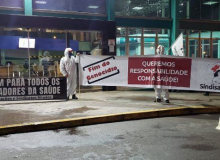 RS: Ato no Hospital da Ulbra exige testagem para trabalhadores da saúde