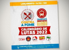 CUT, Força, UGT, CTB e o MST lançam Calendário Unitário de Lutas 2022 para São Paulo