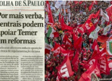 CUT não negocia reformas com Temer: Folha confunde leitor