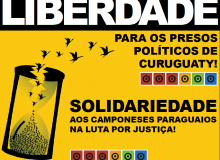 Farsa jurídica mantém presos camponeses do Paraguai