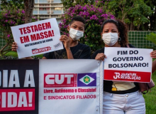 Luta por dignidade dos trabalhadores marca ato do Dia 1º de Maio em Cuiabá (MT)