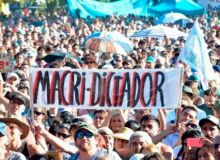 Professores lideram protesto contra Macri nas ruas de Buenos Aires