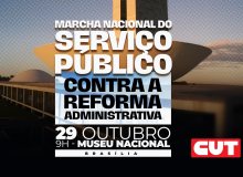 Servidores protestam contra reforma administrativa que avança no Congresso