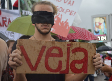 SC:  chuva não impediu o povo de lutar pela democracia