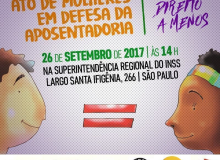 26/09: Mulheres vão às ruas em defesa da aposentadoria