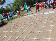 Piauí, #7SForaBolsonaro foi marcado por homenagens ás vitimas da Covid-19