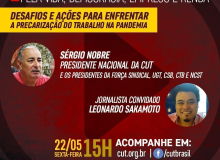 AO VIVO: Presidente da CUT e centrais debatem a precarização do trabalho