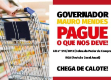 Sintep/MT exige cumprimento de direitos salariais não pagos pelo governo do estado