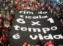 CUT e demais centrais fazem mobilização hoje no Senado pela aprovação do fim da 6x1