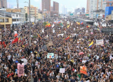 Greve geral na Colômbia mobiliza cidades e ao menos um milhão de pessoas vão às ruas
