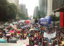 Ato na Paulista e caminhada até a Câmara reforça a mobilização de servidores