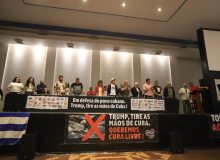 Ato em SP reforça solidariedade a Cuba e denuncia bloqueio dos EUA