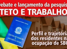Trabalho e moradia serão tema de debate no dia 4 em SP