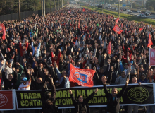 Metalúrgicos do ABC protestam contra reforma trabalhista